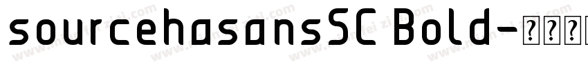 sourcehasansSC Bold字体转换